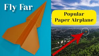 Easy origami paper Airplane || How to make paper Airplane that fly far