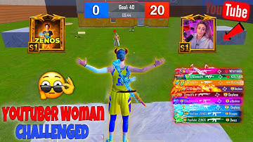 BEST FUNNY😂WOW GAMEPLAY WITH YOUTUBER WOMAN CHALLENGED ME😱1VS1 GUN GAME DEATH MATCH🔥Pubg Mobile