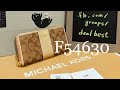 COACH ☜UNBOXING☞ F54630 ACCORDION ZIP WALLET / Gold