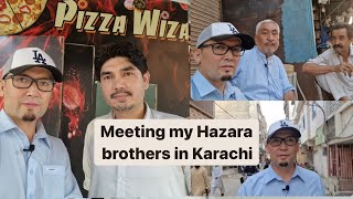 Meeting my Hazara Brothers in Hazara Hussain Goth Karachi Pakistan