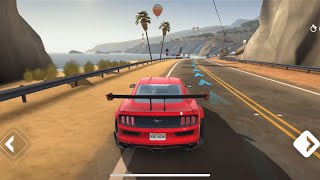 CAR RACE MOBILE GAME REBEL RACING DRIVE MUSTANG AND NISSAN ON RACE TRACK screenshot 2
