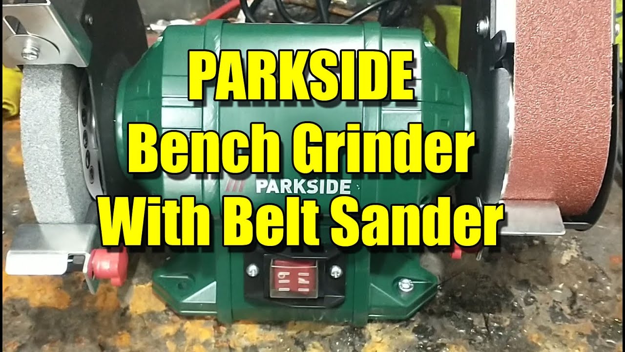 CHEAP PARKSIDE Bench Grinder With Belt Sander PSBS 240 C2 - Unbox, First  Use & Review - YouTube