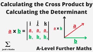 Using the Determinant to Calculate Cross Product (Further Vectors 10) | A-Level Further Maths