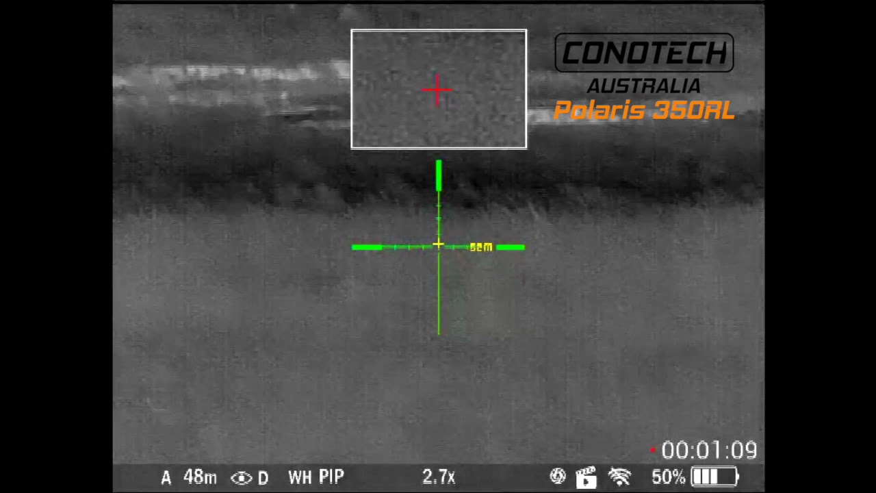 CONOTECH Polaris 350RL - Thermal Imaging Footage - Tracking a Hare at 50mtrs