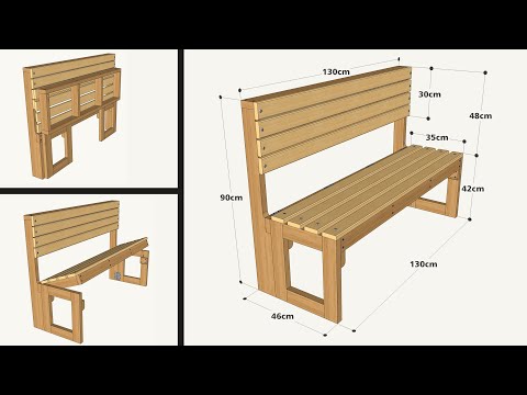 HOW TO MAKE A SIMPLE FOLDING BENCH STEP BY