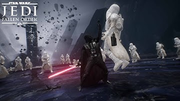 Darth Vader vs 100 Snowtroopers - STAR WARS Jedi: Fallen Order