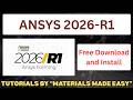 ANSYS Student 2026 R1 Windows Setup Tutorial | Official Download to Full Configuration