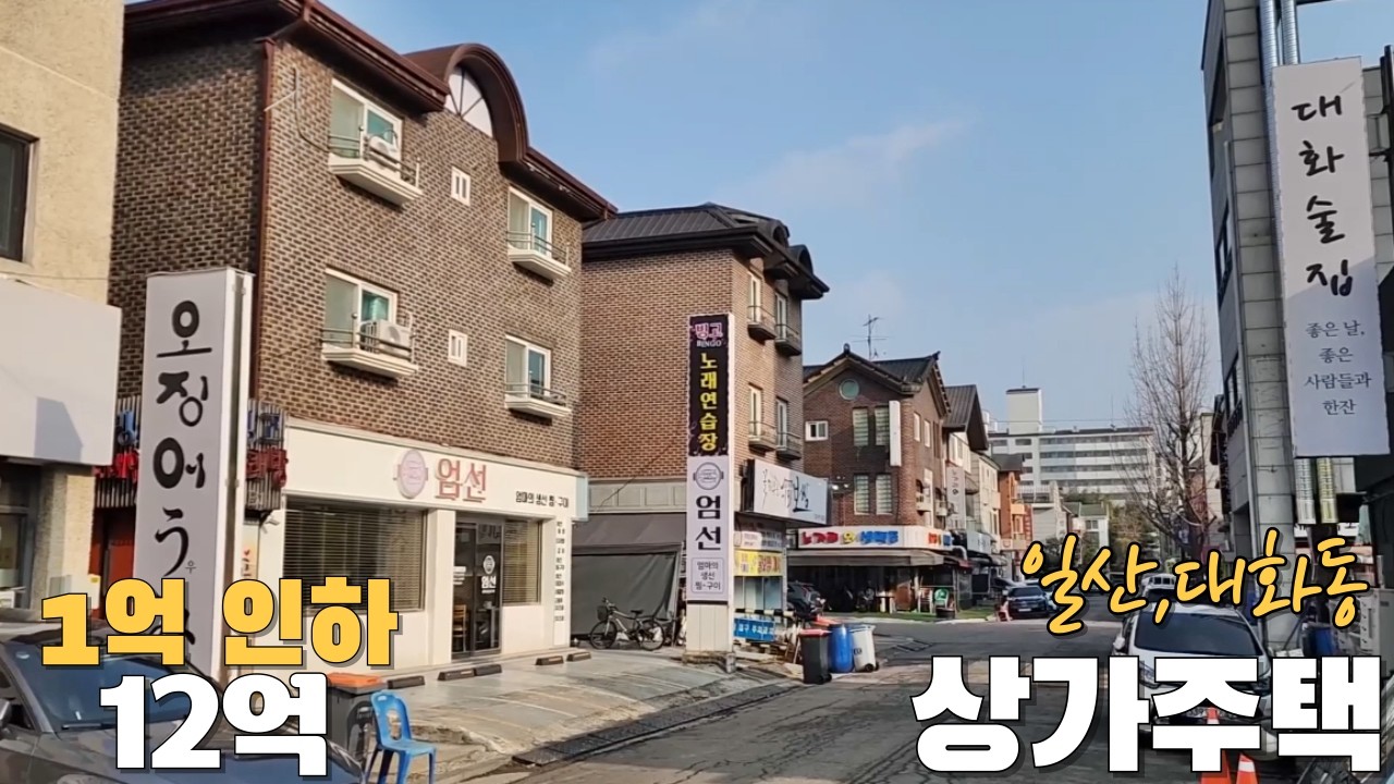 일산,대화동 월세407만원 나오는 상가주택 1억인하 급급매