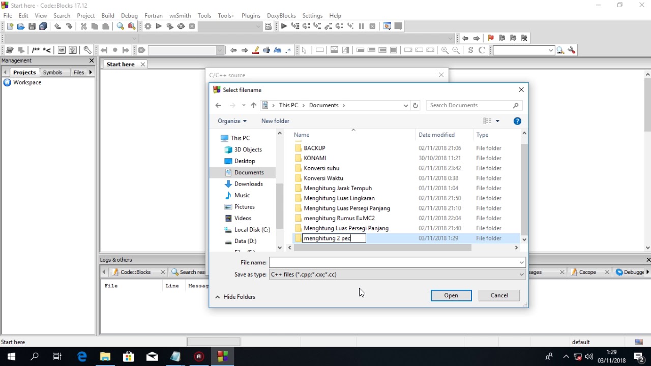 Cara Membuat program PERKALIAN 2 PECAHAN Menggunakan Bahasa C++ - YouTube