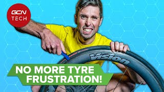 fit any difficult bike tyre with this easy trick!