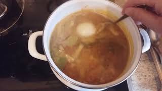 Рыбный суп с пшеном и красной рыбой Рыбный суп с пшеном и красной рыбой