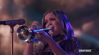 Sarah Grace Plays the Trumpet on Cover of  Amazing Grace    The Voice 2018 Live Top 10 Performances
