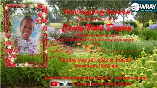 Thanksgiving Service for the late Cecily Viola Doyley || 30th May 2022
