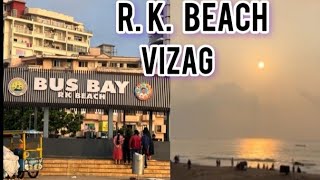 Morning view of R.K. Beach vizag Visakhapatnam