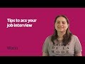 Tips to ace your job interview