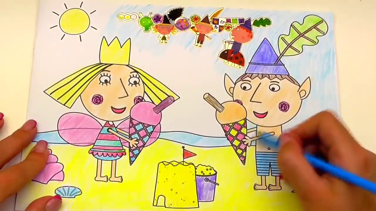 Ben and Holly’s Little Kingdom Colouring In Pages Colouring books - YouTube