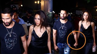 Shahid Kapoor and Mira Kapoor Walk Hand-in-Hand as they Step Out for Dinner Date