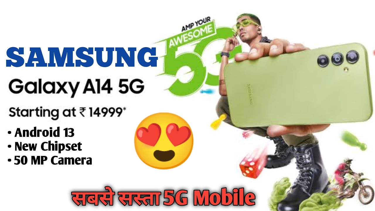 New Original Samsung Galaxy A14 5G Android 13 6.6'' 90Hz Display