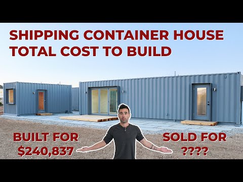 Metal Framing container home, simple step by step, also construction costs!  