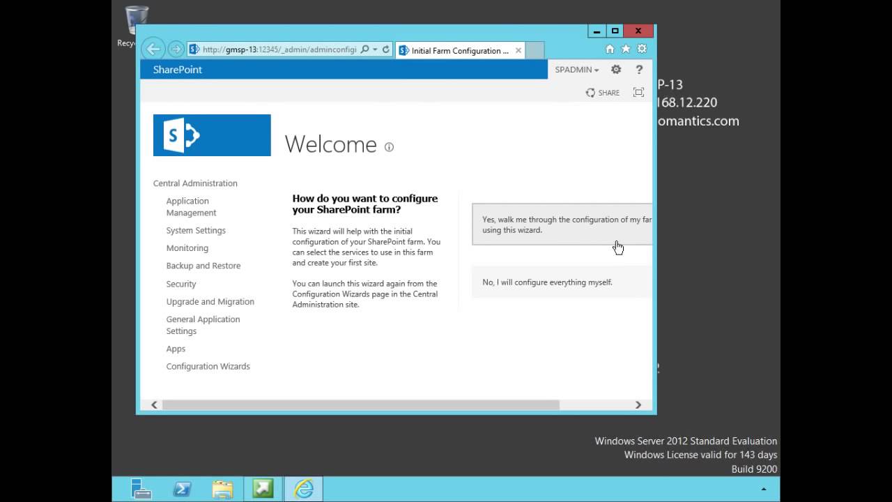 Installing SharePoint Server 2013 - YouTube