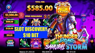 Thunder Drums - Samurai Storm - Discovery slot - $10 Bet - Big Wins -