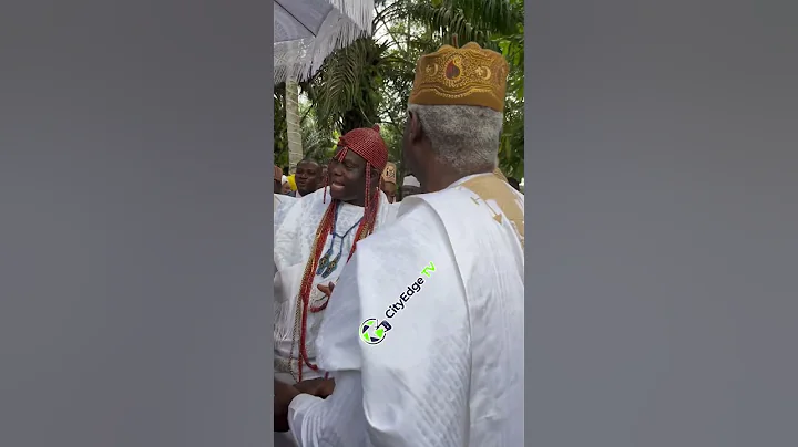 Ooni of Ife super excited at the sights of his elder sister at his 50th birthday