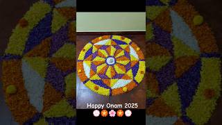 Onam Pookalam Design / Flower Carpet / Easy pookalam #pookalam #athapookalam #onampookalam #ytshorts