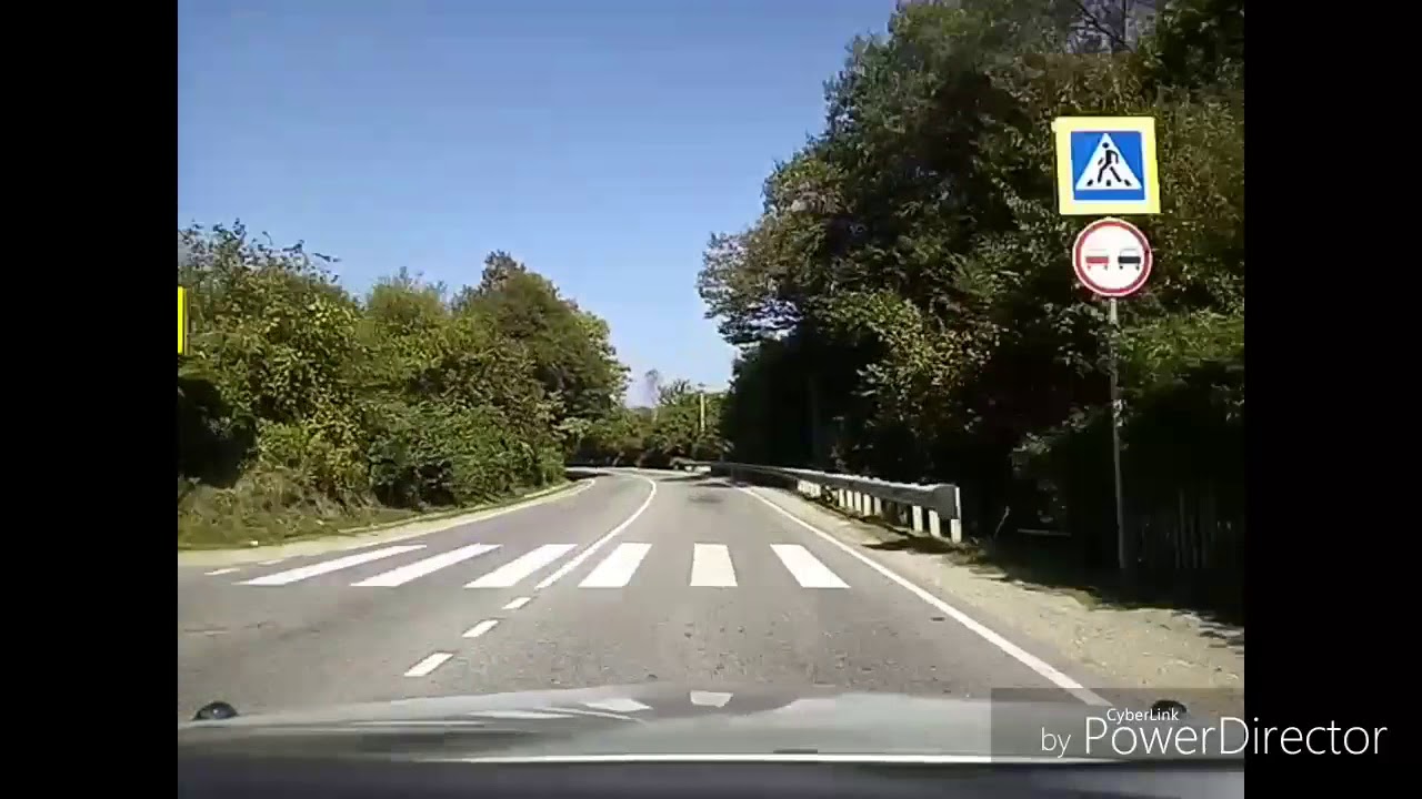 дорога на перевал Шаумян от Туапсе - YouTube