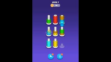 Sort Puzzle - Nuts and Bolts - Level 7 - #gameplay #logicpuzzles #logicgames #puzzlegame #sorting