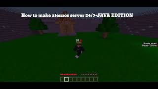 how to make a 24/7 aternos server AFK bot | Minecraft JAVA Edition