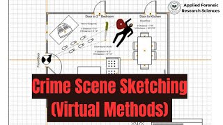 Crime Scene Sketching (Virtual Methods) #forensicscience #crimeinvestigation #sketching #afrs