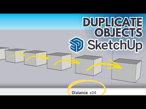 How to Duplicate an Object in SketchUp ?