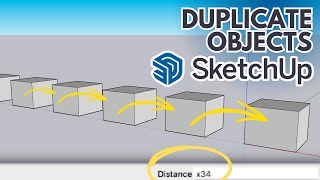 How to Duplicate an Object in SketchUp ?