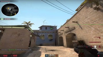 CS:GO Mirage - How to stop B-Rush (flashes)