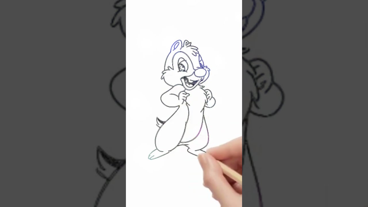 Draw Chip cartoon charter 