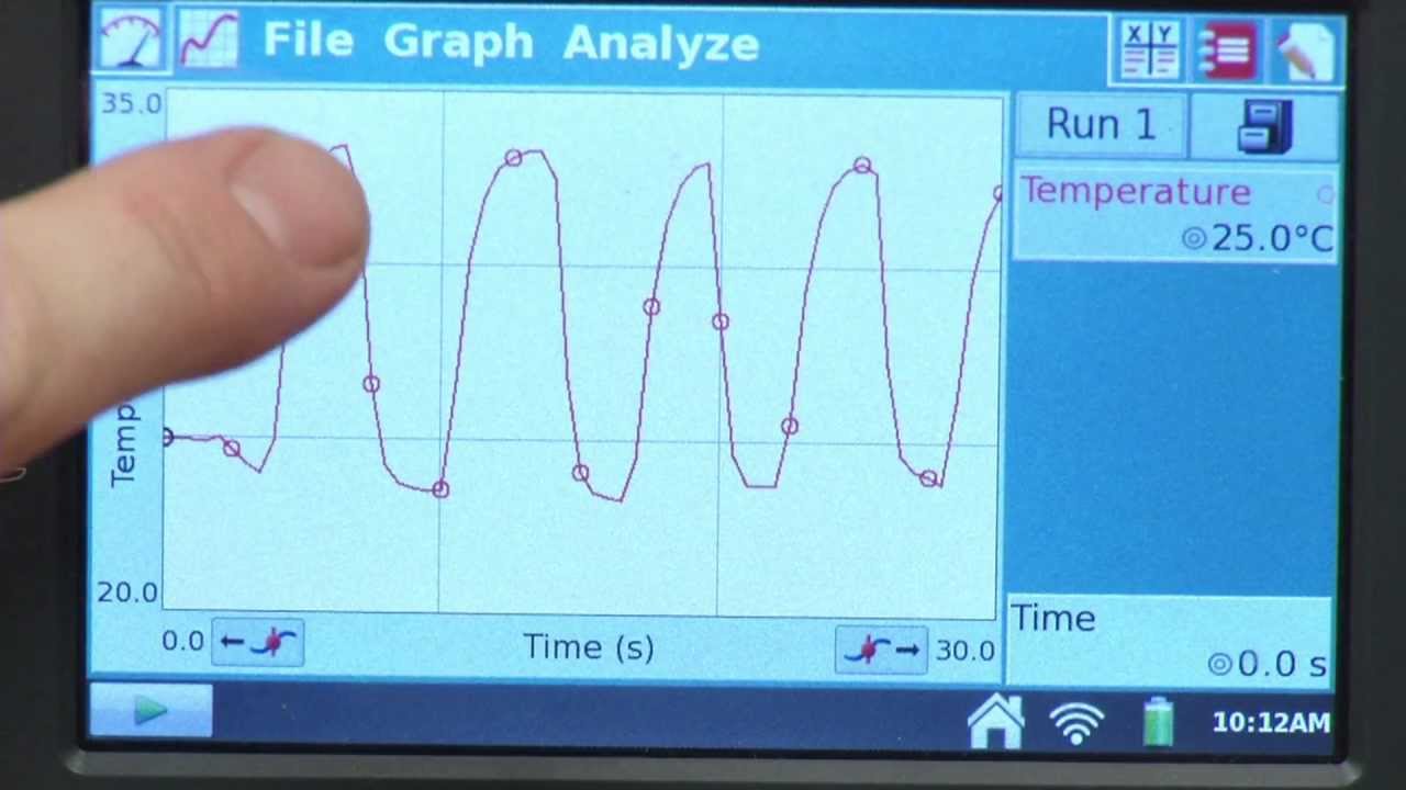 Temperature Probe Response Time > Experiment 1 from Physical Science with  Vernier