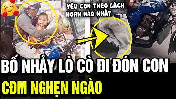 Ông bố CỤT CHÂN vẫn nhảy lò cò đến trường đón con tan học khiến ai nấy nghẹn ngào thán phục | TÁM TV