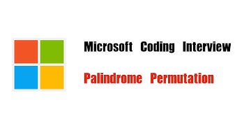 Microsoft Coding Interview Question | Leetcode 266 | Palindrome Permutation