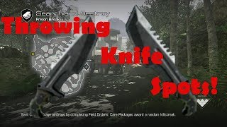 Call of Duty: Ghosts: Throwing Knife Spots: PRISON BREAK: SND (Tutorial)