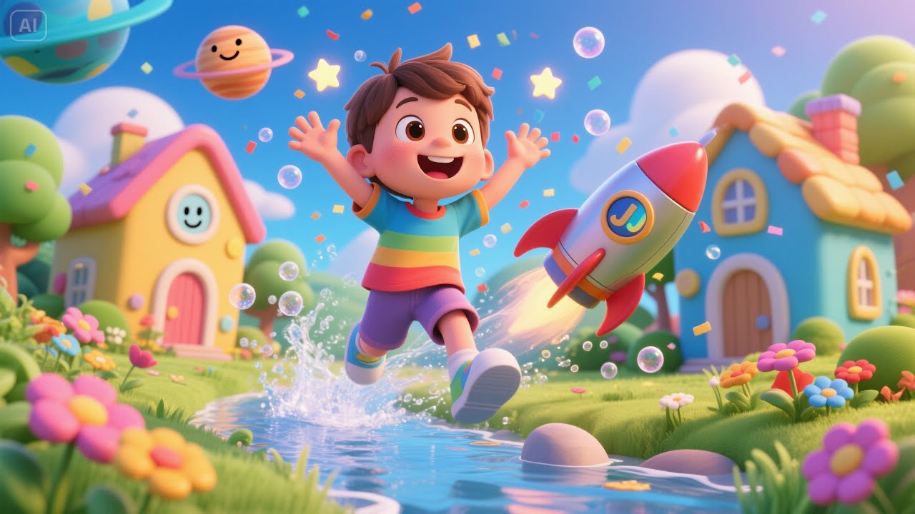 Bathtime Galaxy – JJ’s Soapy Adventure | Fun and Bubbly Bath Time Song for Kids | -Nursery Rhyme