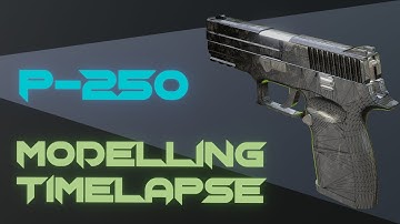 Weapon Modelling Timelapse  - p-250 | Blender 2.92