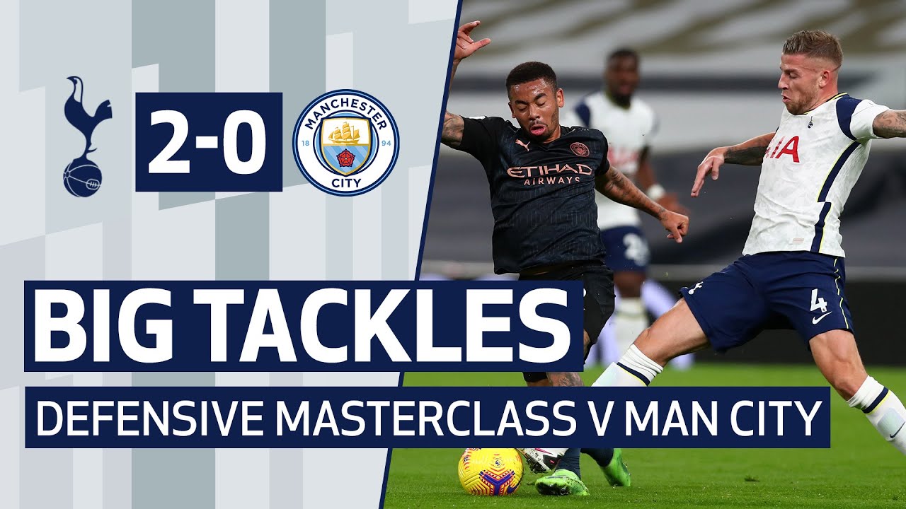 BIG TACKLES! SPURS DEFENSIVE MASTERCLASS V MAN CITY!