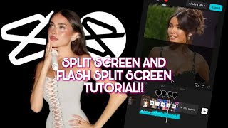 Split Screen and Flash Split Screen Tutorial on CapCut!!