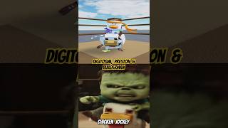 DigitoSIM, Preston BuildIntoGames & Roblox Builderman | Chicken Jockey #roblox #chickenjockey