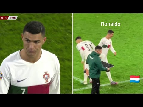 Cristiano Ronaldo substitution vs Luxembourg !!👀😳🇱🇺🇵🇹