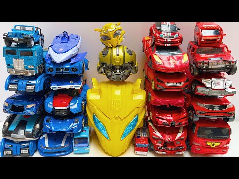 Video Ô Tô Xanh Đỏ và Bumblebee: Xe cảnh sát, máy bay, xe... - youtube
