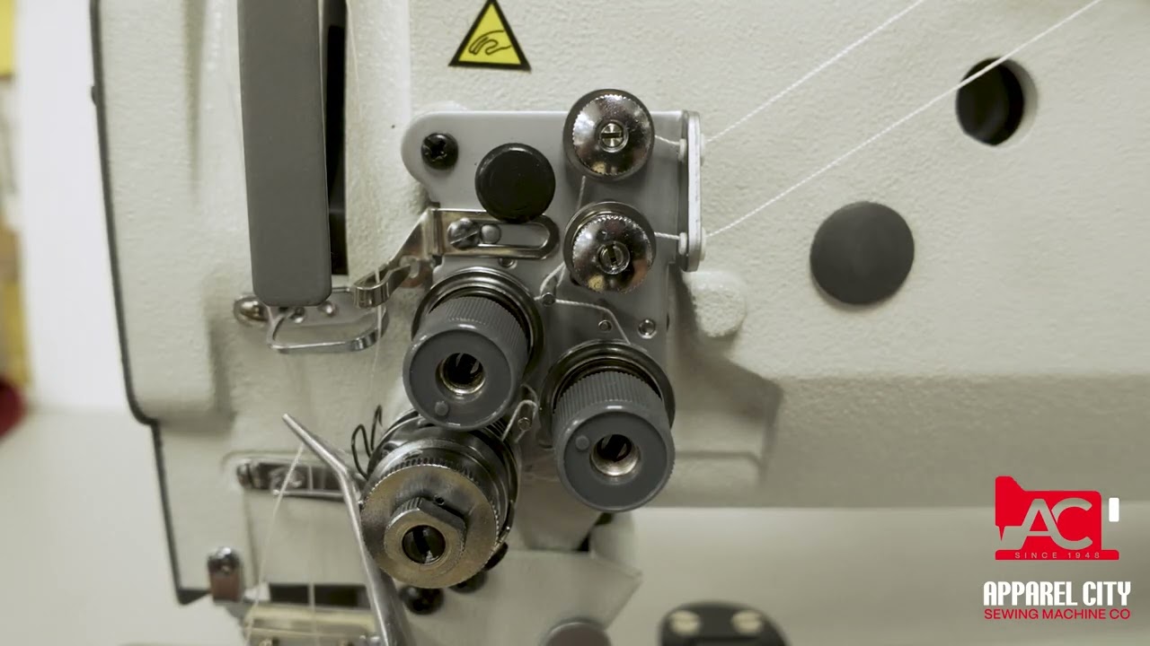 How To Thread Industrial Double Needle Long Arm Machine - Artisan 4400-25