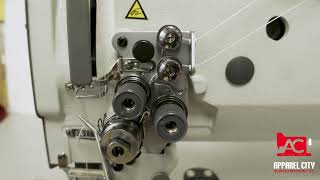How To Thread Industrial Double Needle Long Arm Machine - Artisan 4400-25