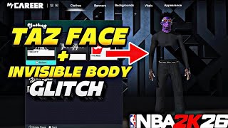 New How To Get Taz Face Invisible Torso Glitch After Patch In Nba 2K26