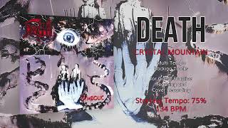 DEATH - Crystal Mountain - 75% Tempo (134 BPM) Backing Track